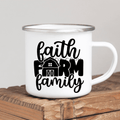 Faith Farm Family Enamel Mug Mug