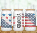 Flag Personalized Glass Can