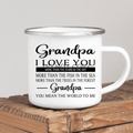 Grandpa I Love You Enamel Mug Mug