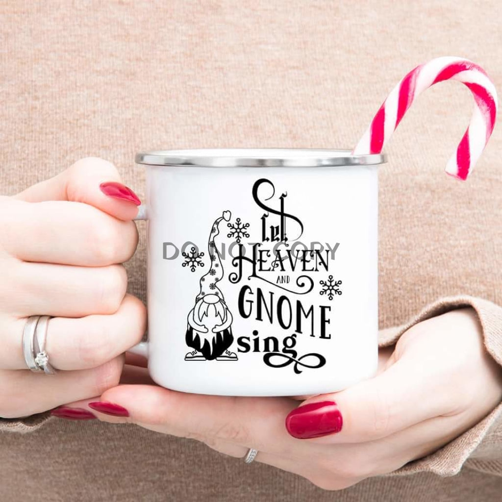 Heaven & Gnome Sing Enamel Mug Mug