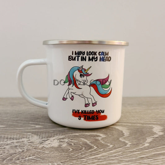 I May Look Calm Mug