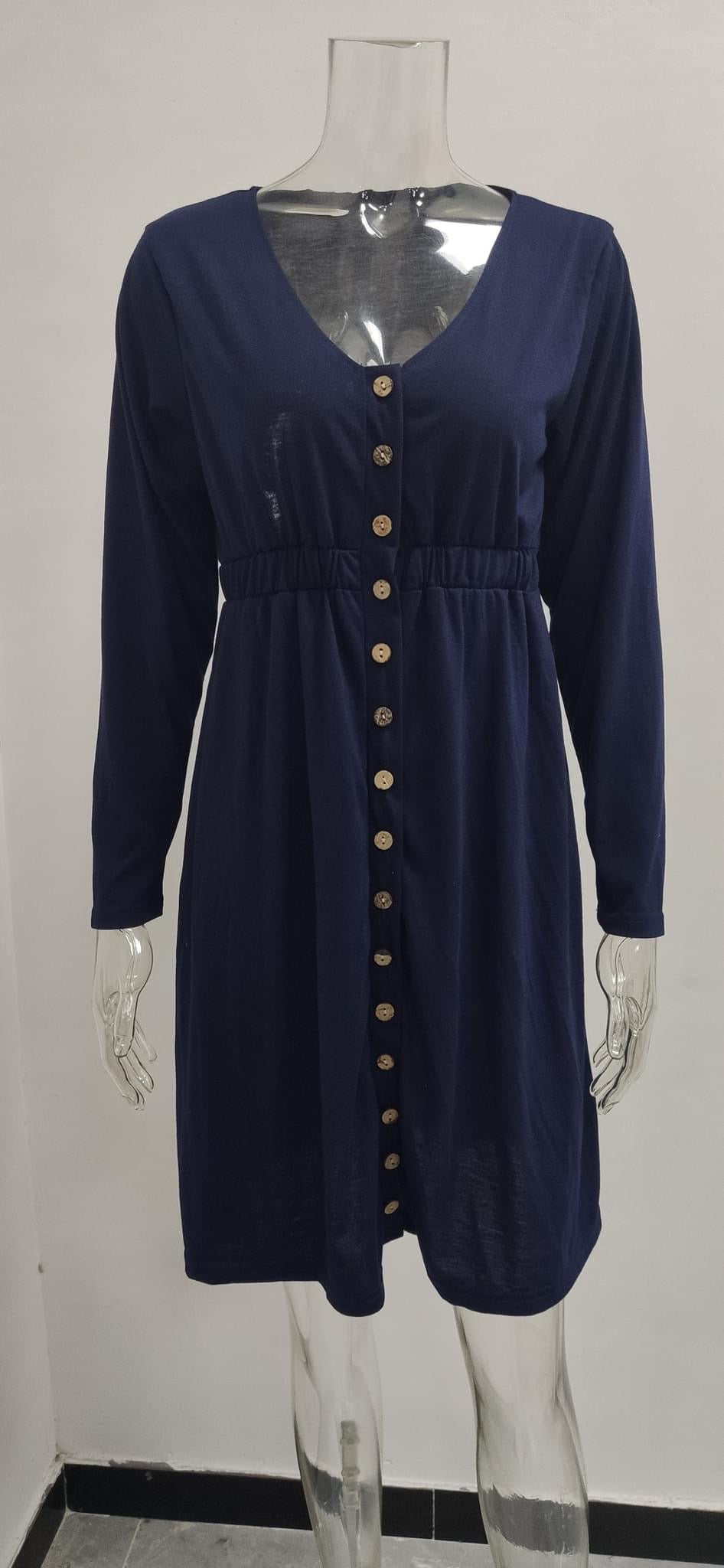 Longsleeve Boho Button Dress