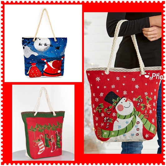 HOLIDAY THEMED TOTE BAGS RTS