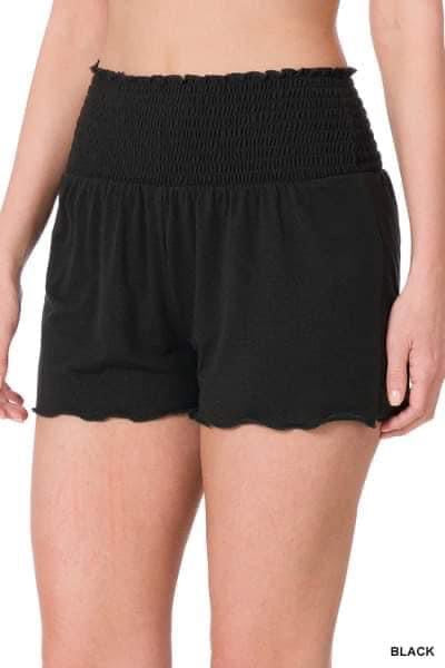 SMOCKED WAIST SHORTS RTS