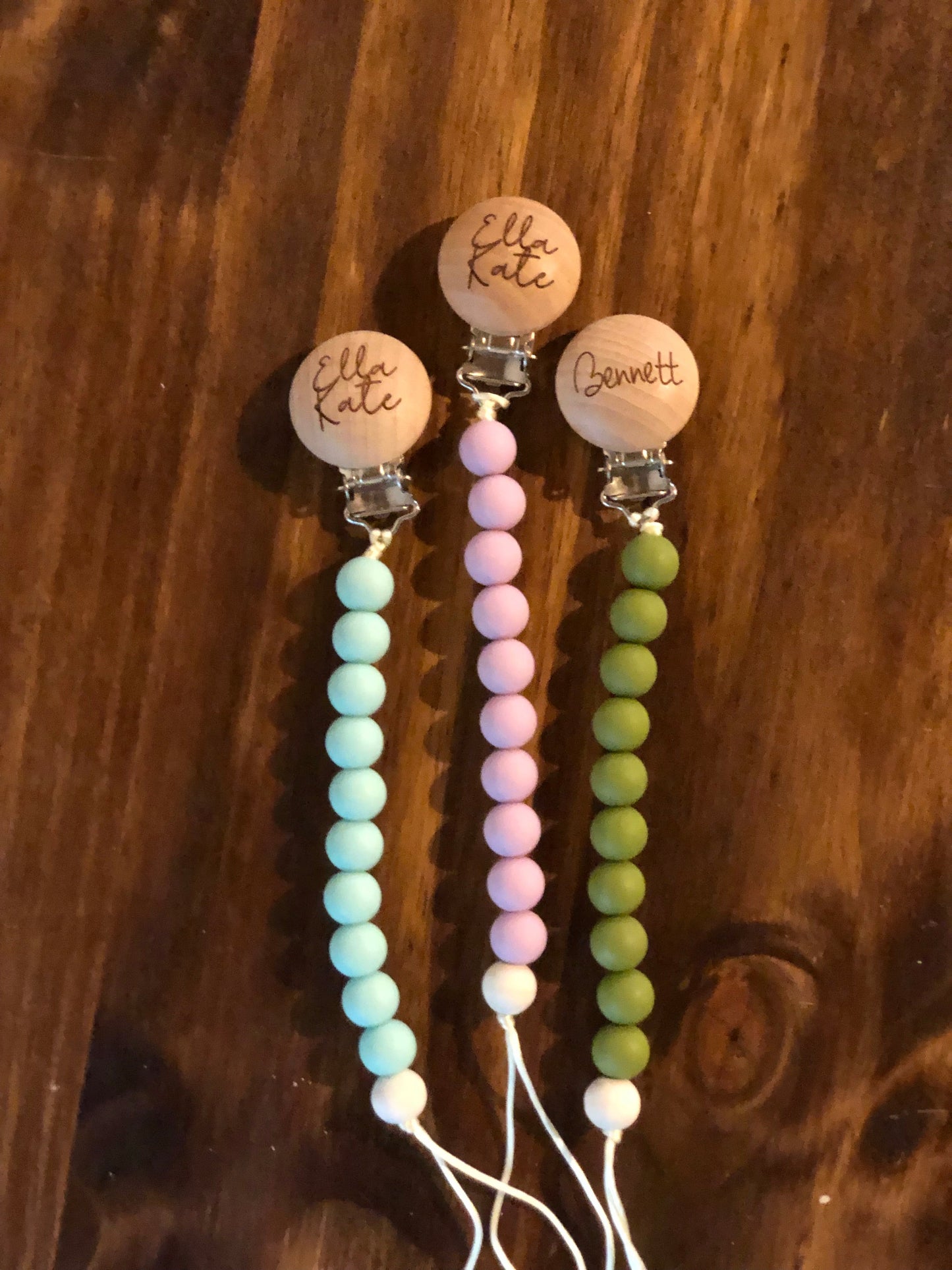 Paci clips - ENGRAVED