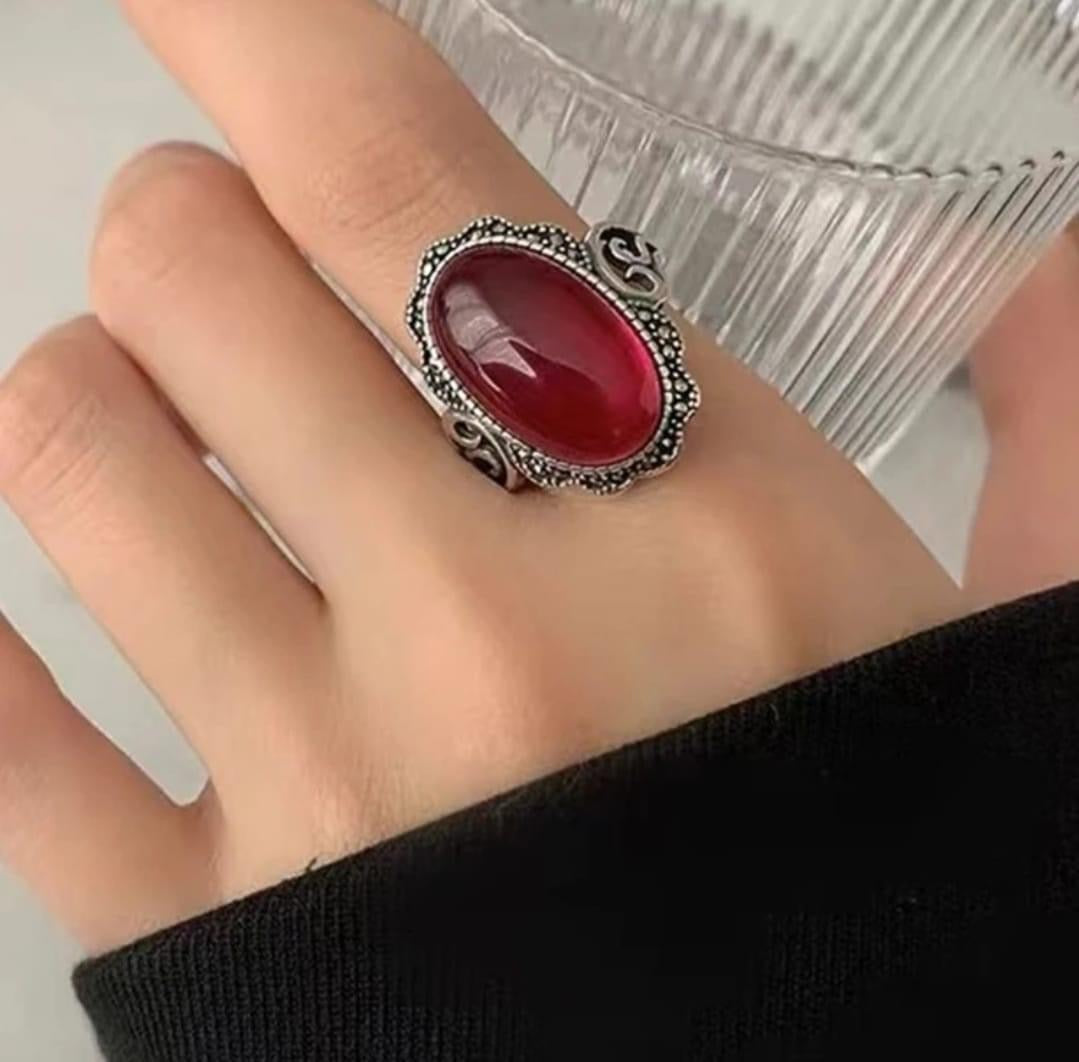 Red Oval Ring