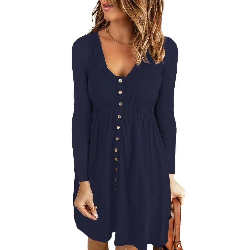 Longsleeve Boho Button Dress