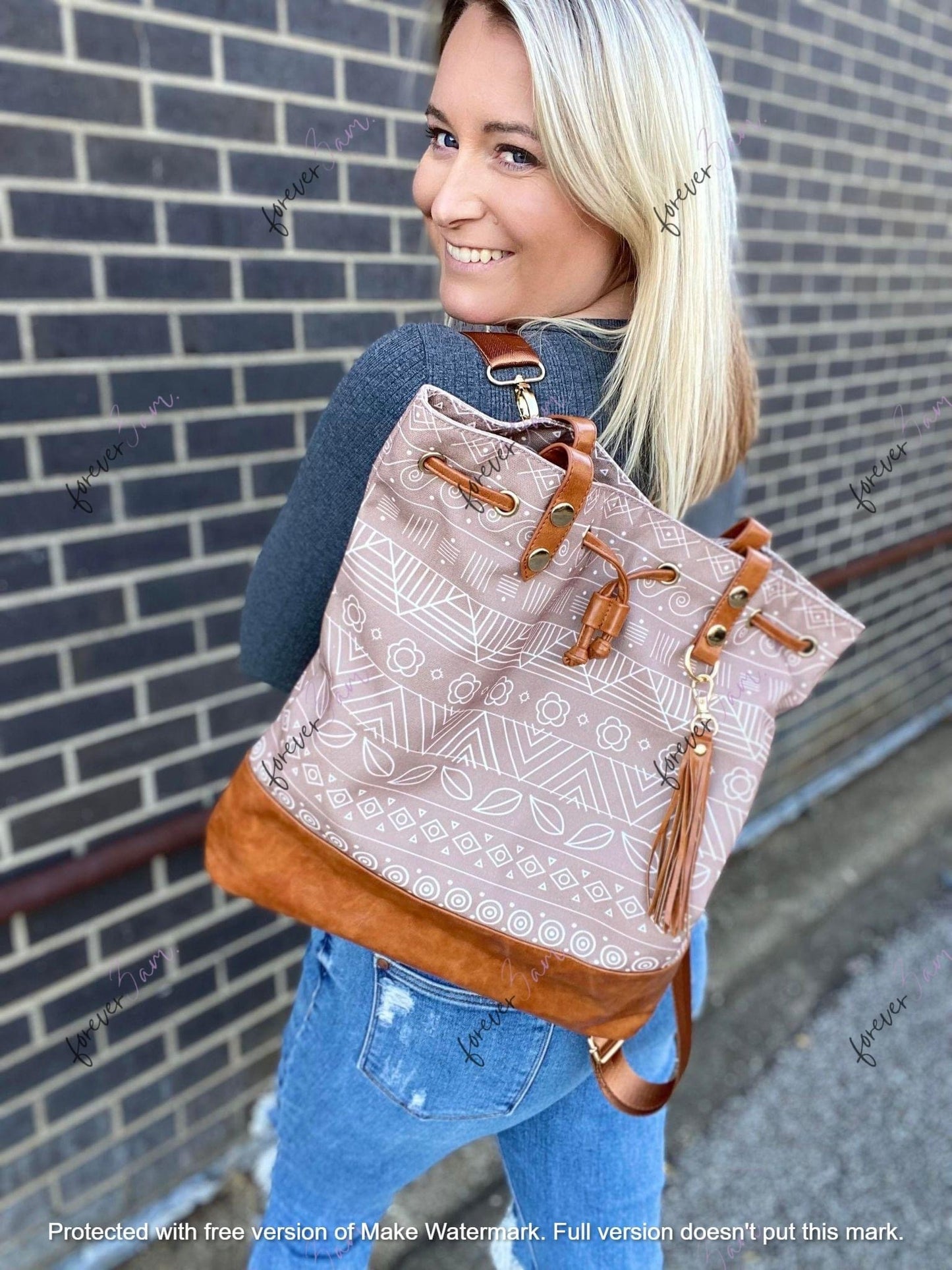 Neutral Tote Backpack
