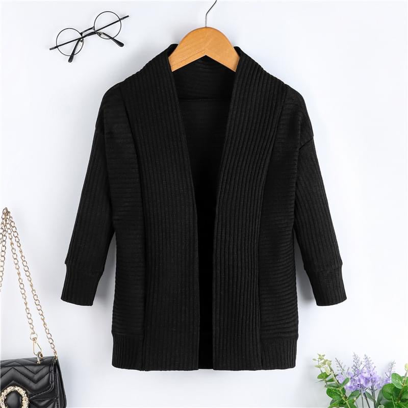 Girls Ribbed Cardi