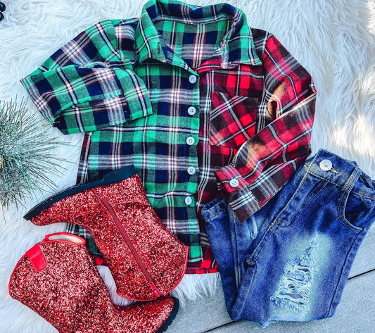 Mommy and Me Christmas Flannel