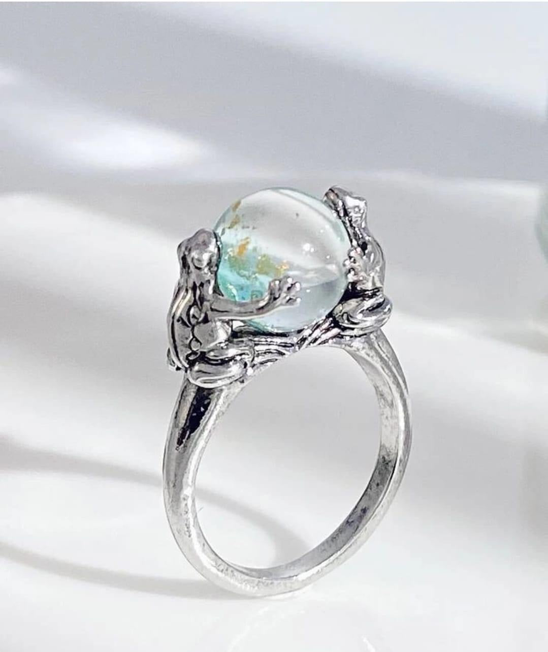 Frog Pearl Ring