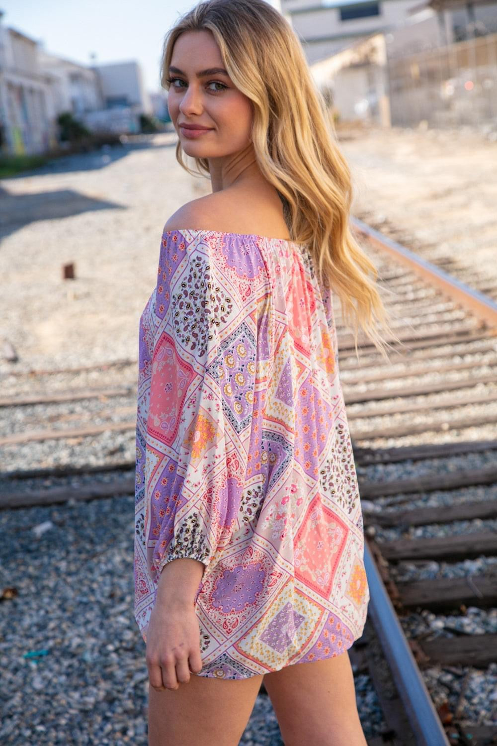 Patchwork Bubble Sleeve