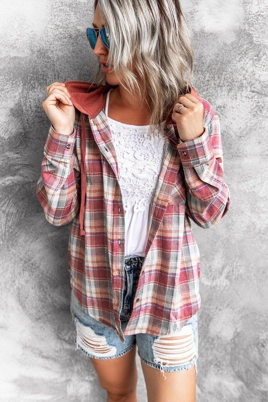 Fall Flannel Hoodie