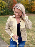 Distressed Jean Leopard Shacket