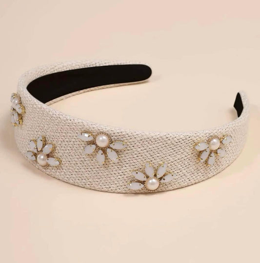 Rhinestone Daisy Headband