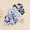 Girl Power Tie Dye Chenille Patch Sweatshirts