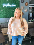 Faux Soft Heart Sweater