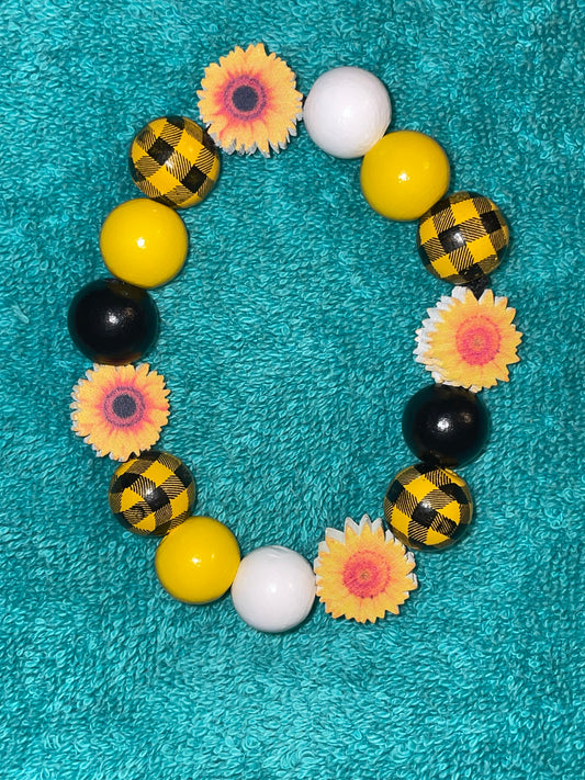 Sunflower Beaded Bracelet