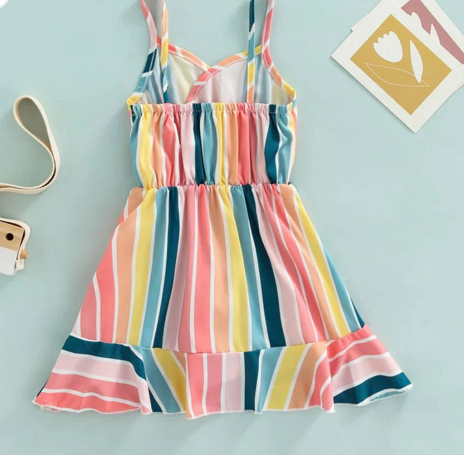 Rainbow Twist Dress/Romper