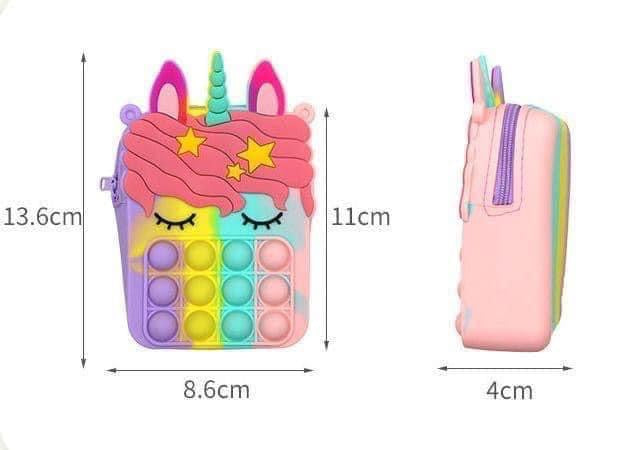 Kids 🦄 Unicorn Bubble Popper Purses RTS