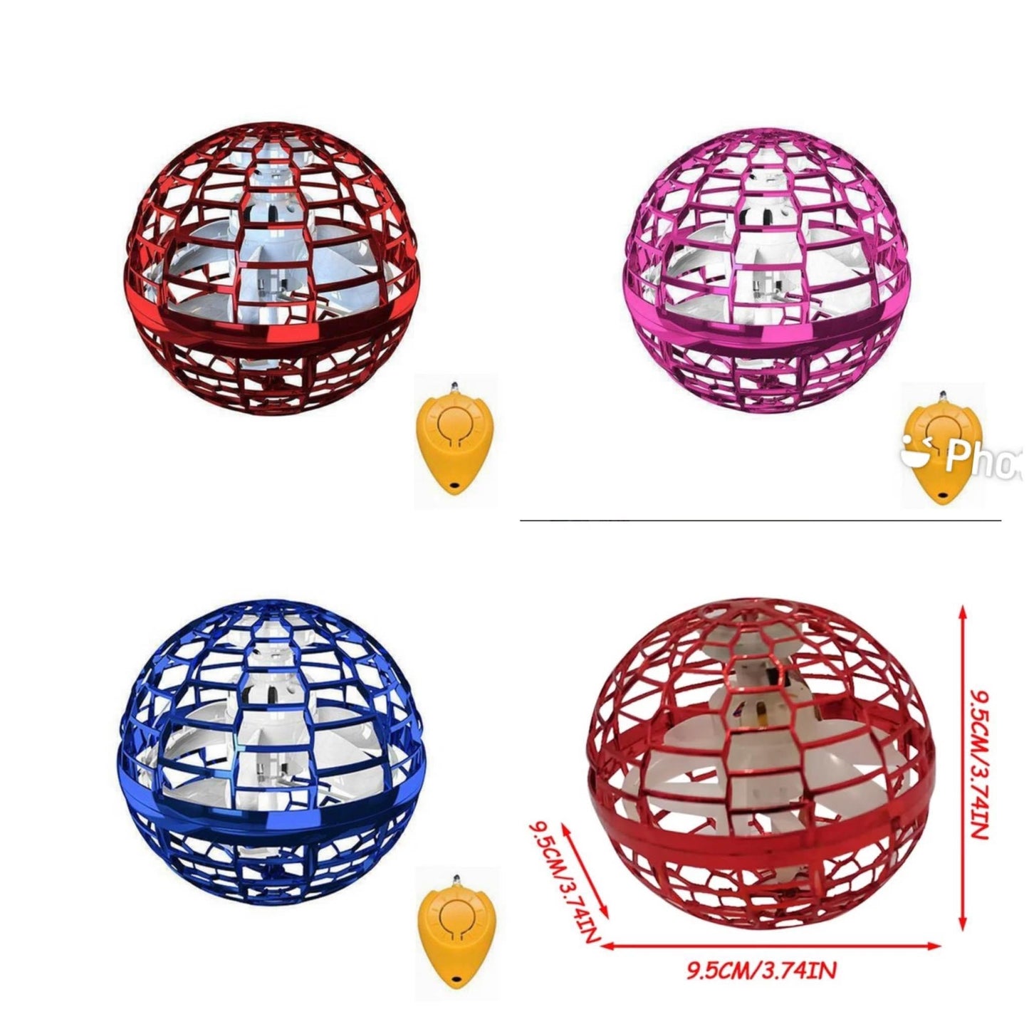 SPINNING COLOR CHANGING BOOMERANG BALLS RTS