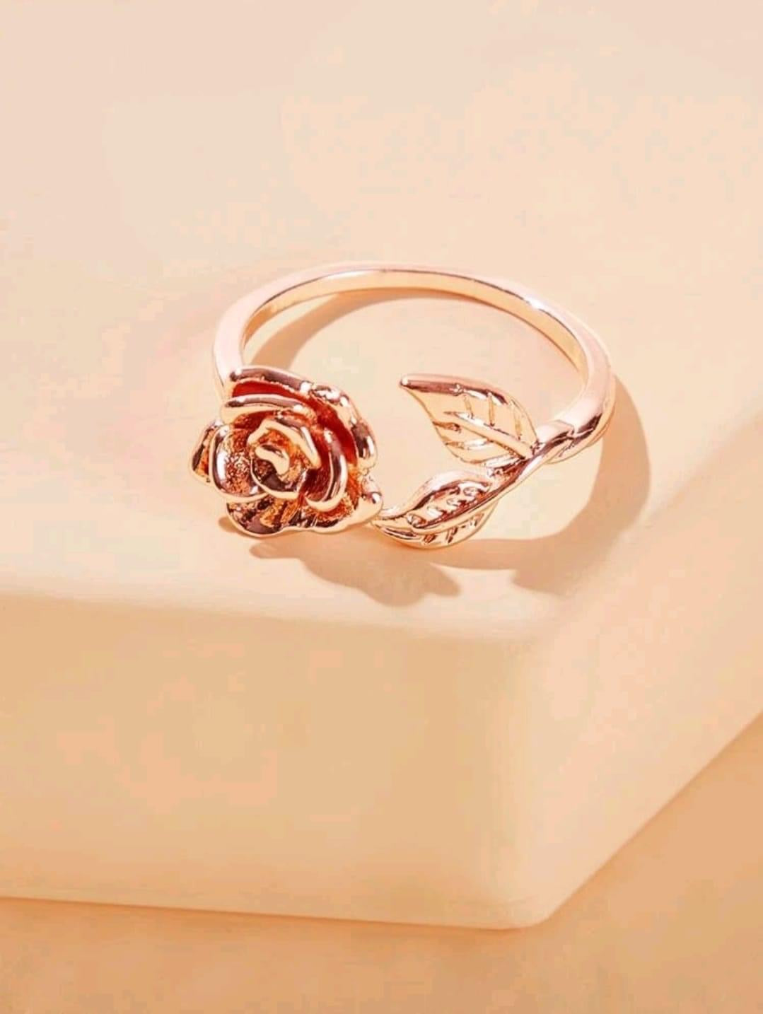 Rose Gold Flower Ring