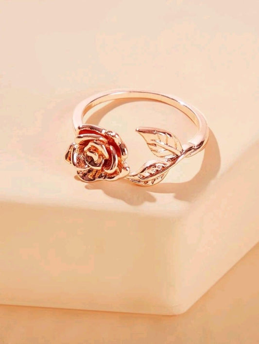 Rose Gold Flower Ring