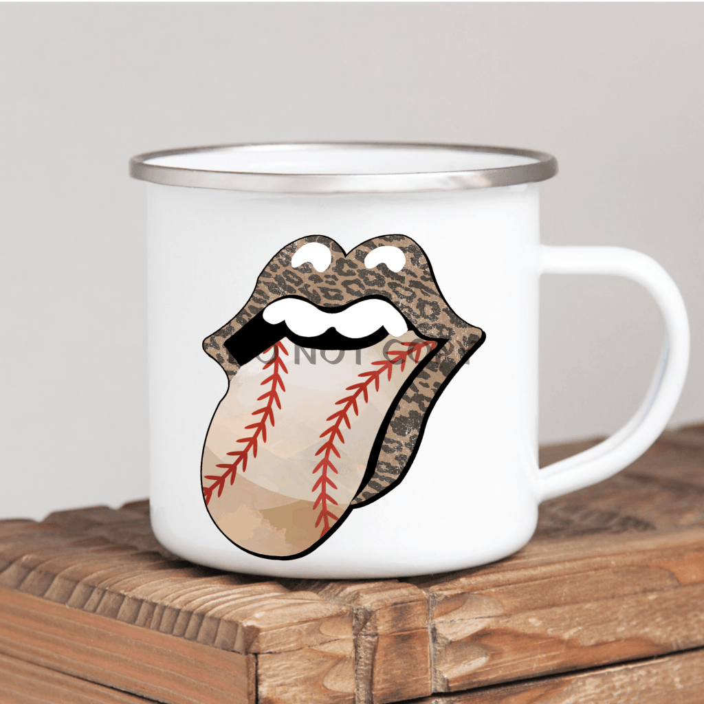 Leopard Baseball Tongue Mug