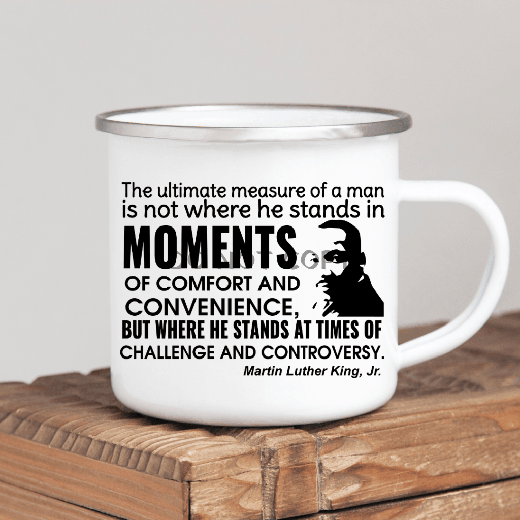 Measure Of A Man Enamel Mug Mug