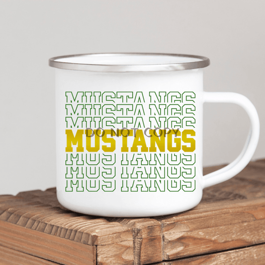 Mustang 4 Enamel Mug Mug