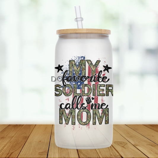 My Favorite Soldier Glass Can