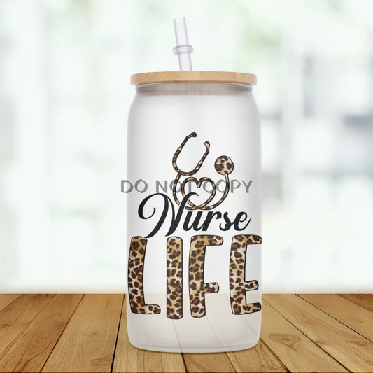 Nurse Life Glass Can