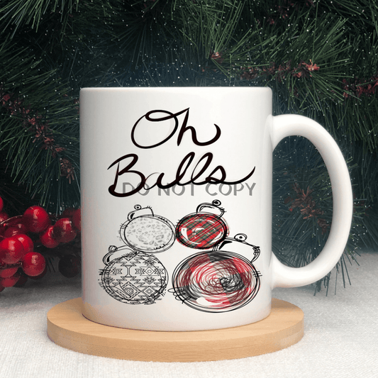 Oh Balls Ceramic Mug 11Oz Mug