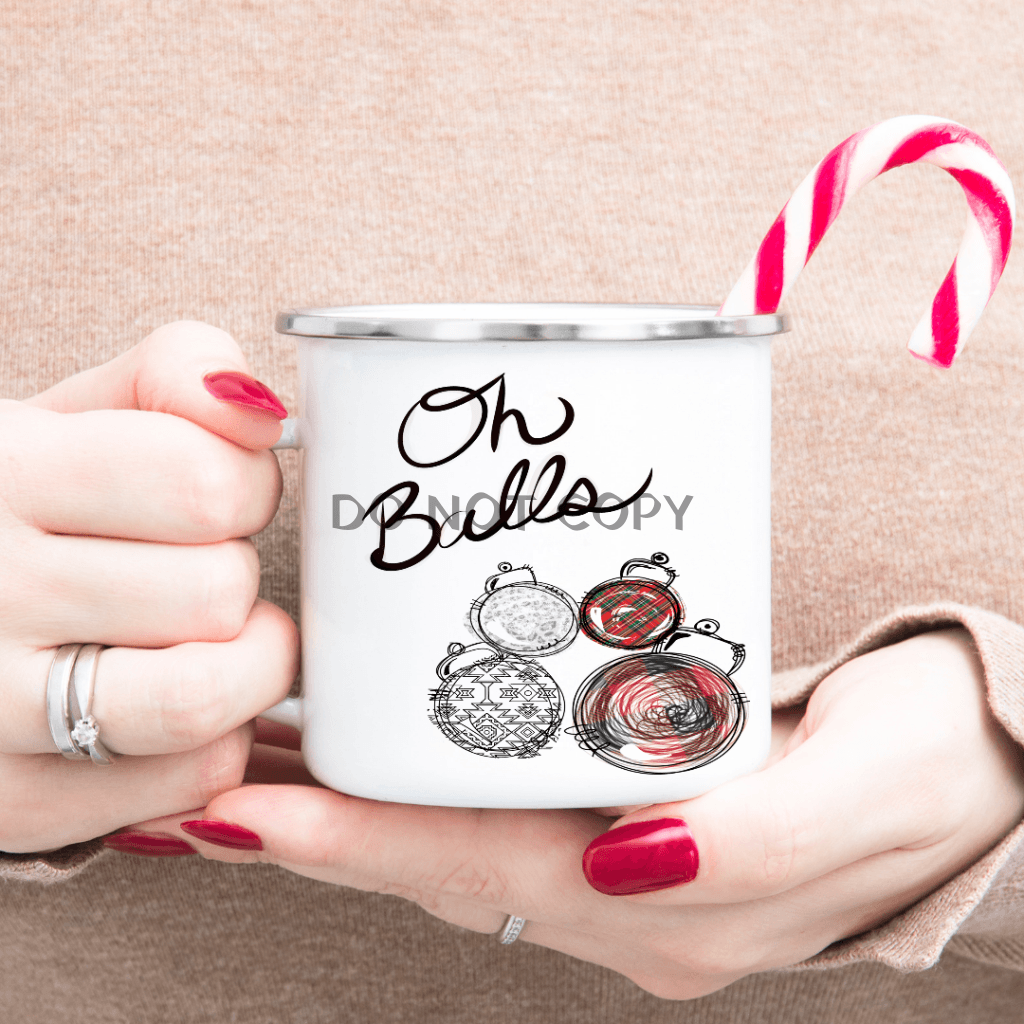 Oh Balls Enamel Mug Mug