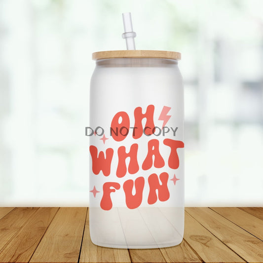 Oh What Fun Glass Can