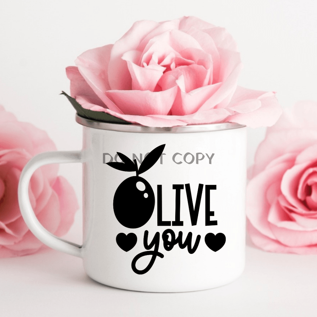 Olive You Enamel Mug Mug