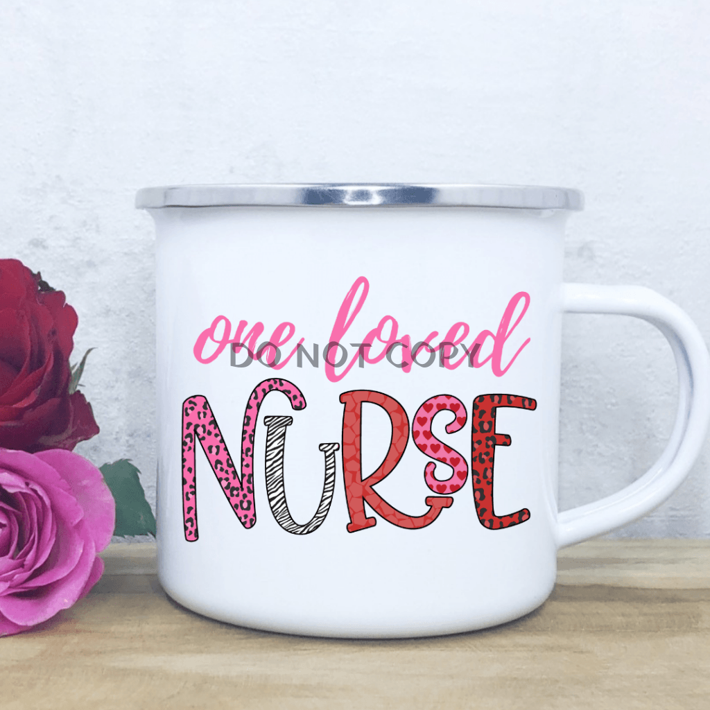 One Loved Nurse Enamel Mug Mug