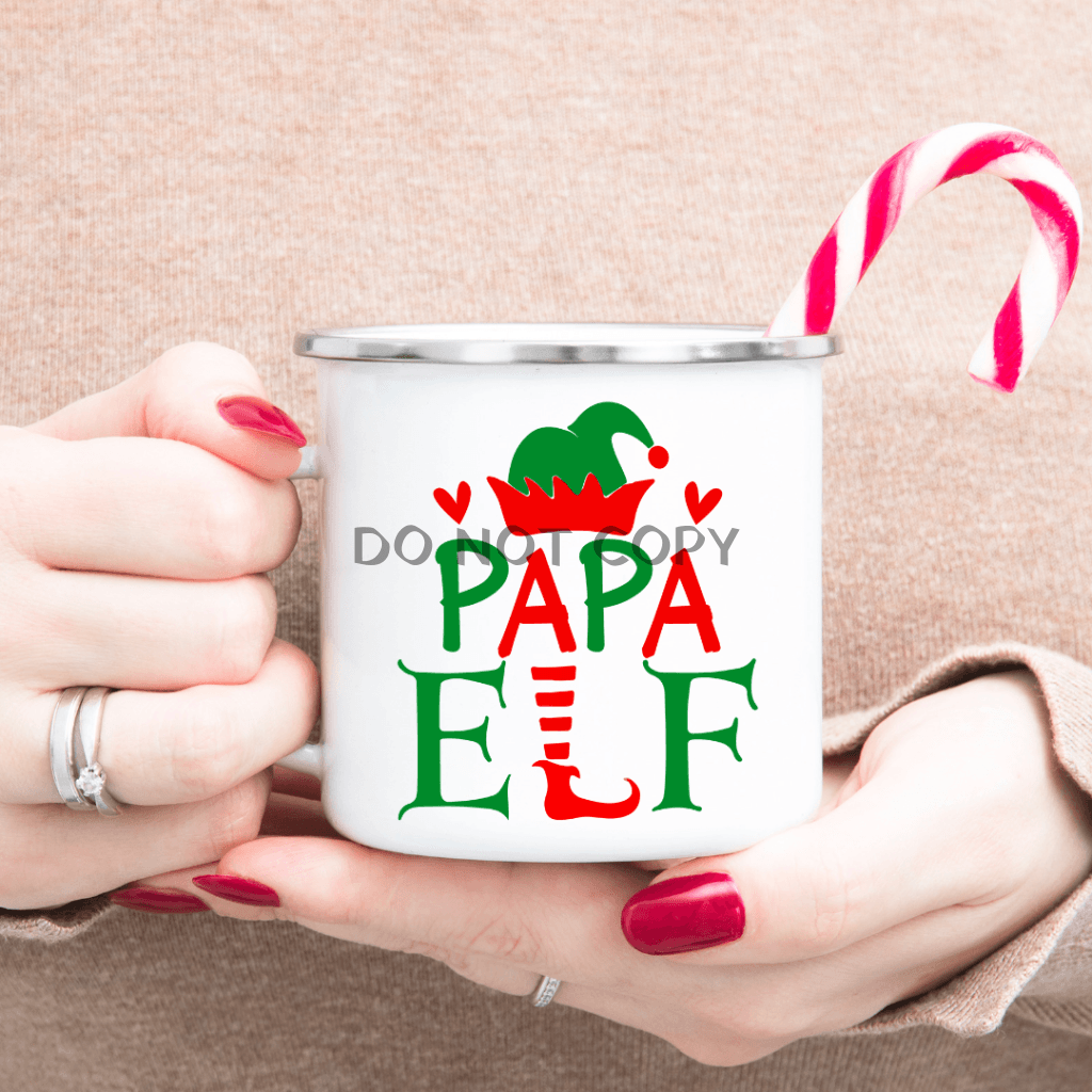Papa Elf Enamel Mug Mug
