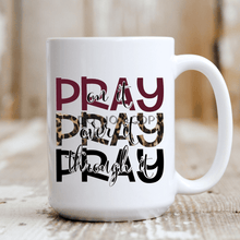 Load image into Gallery viewer, Pray Stacked Mug
