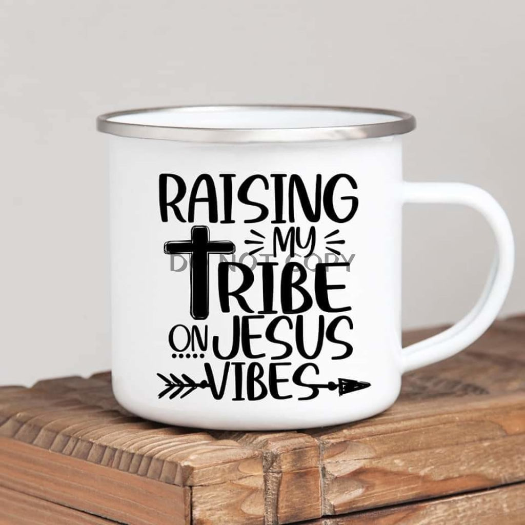 Raising My Tribe Enamel Mug Mug