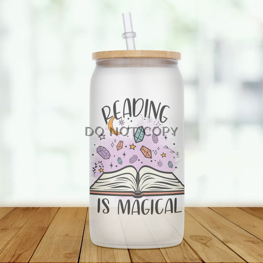 Reading Is Magical Glass Can