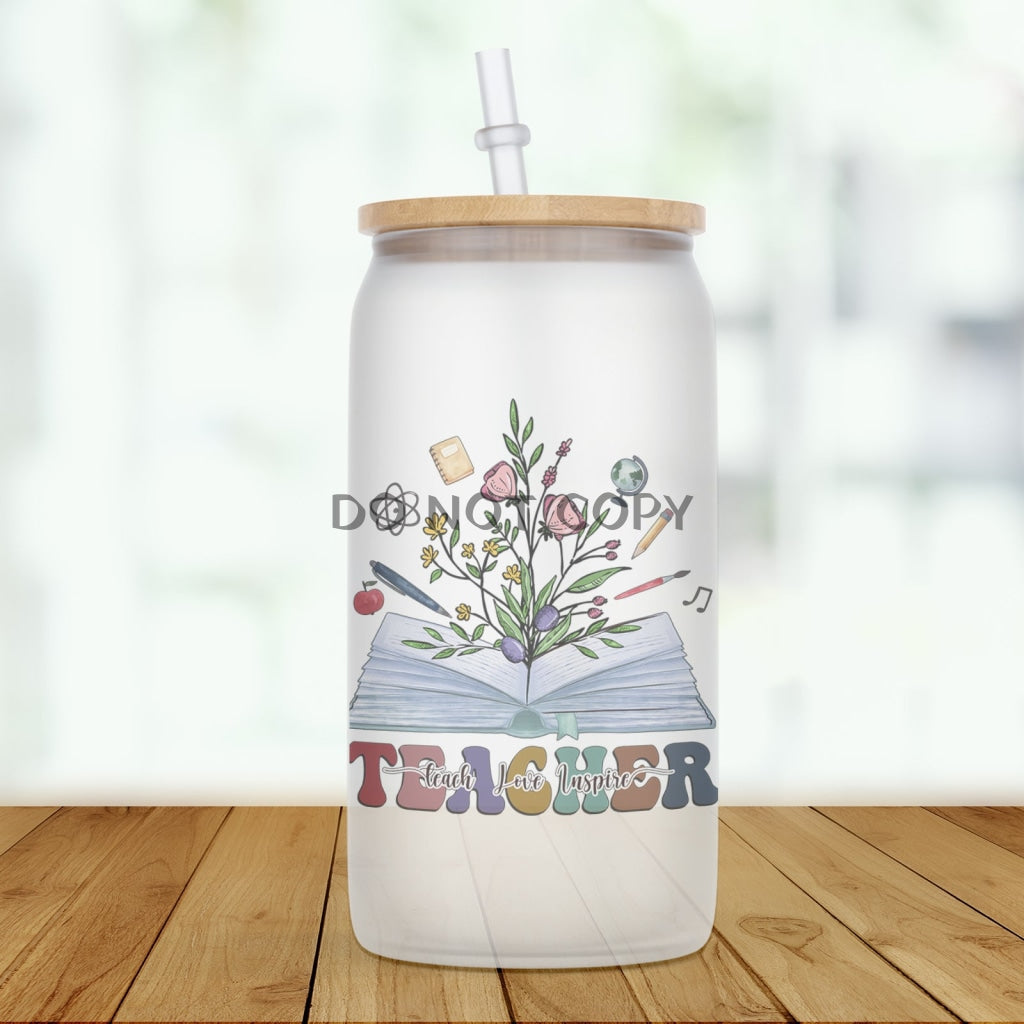 Reading Teacher Glass Can
