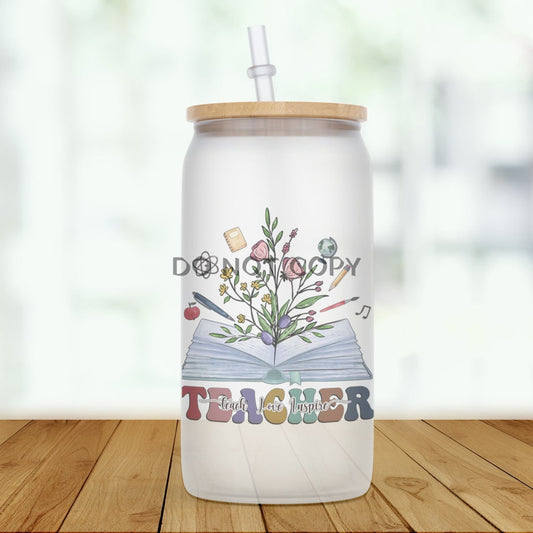 Reading Teacher Glass Can