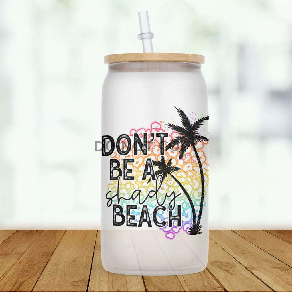 Shady Beach Glass Can