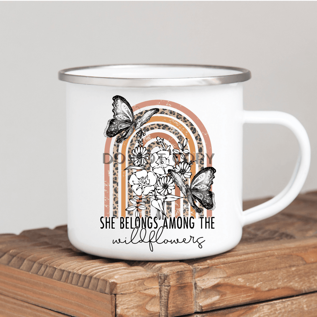 She Belongs Amoung The Wildflowers Mug