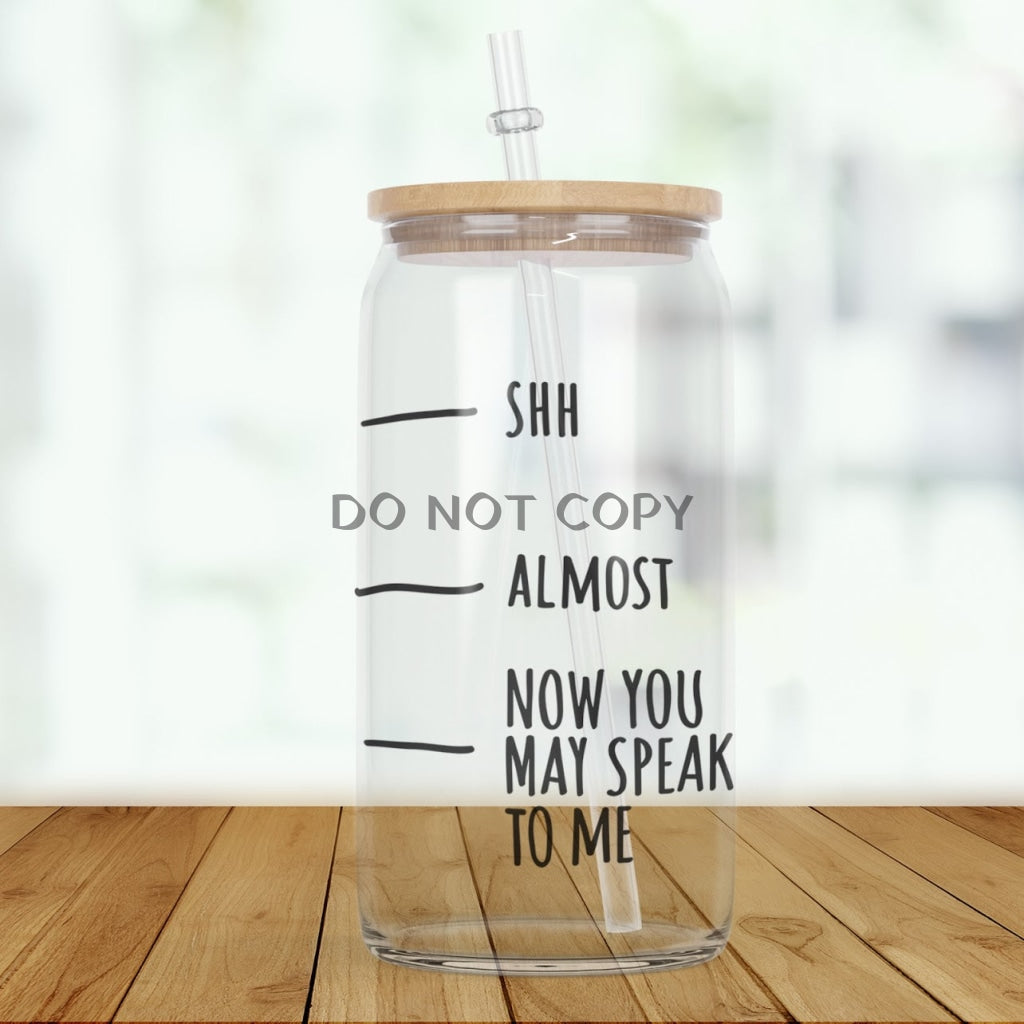 Shh Glass Can