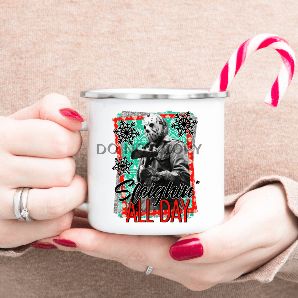 Sleighin All Day Enamel Mug Mug