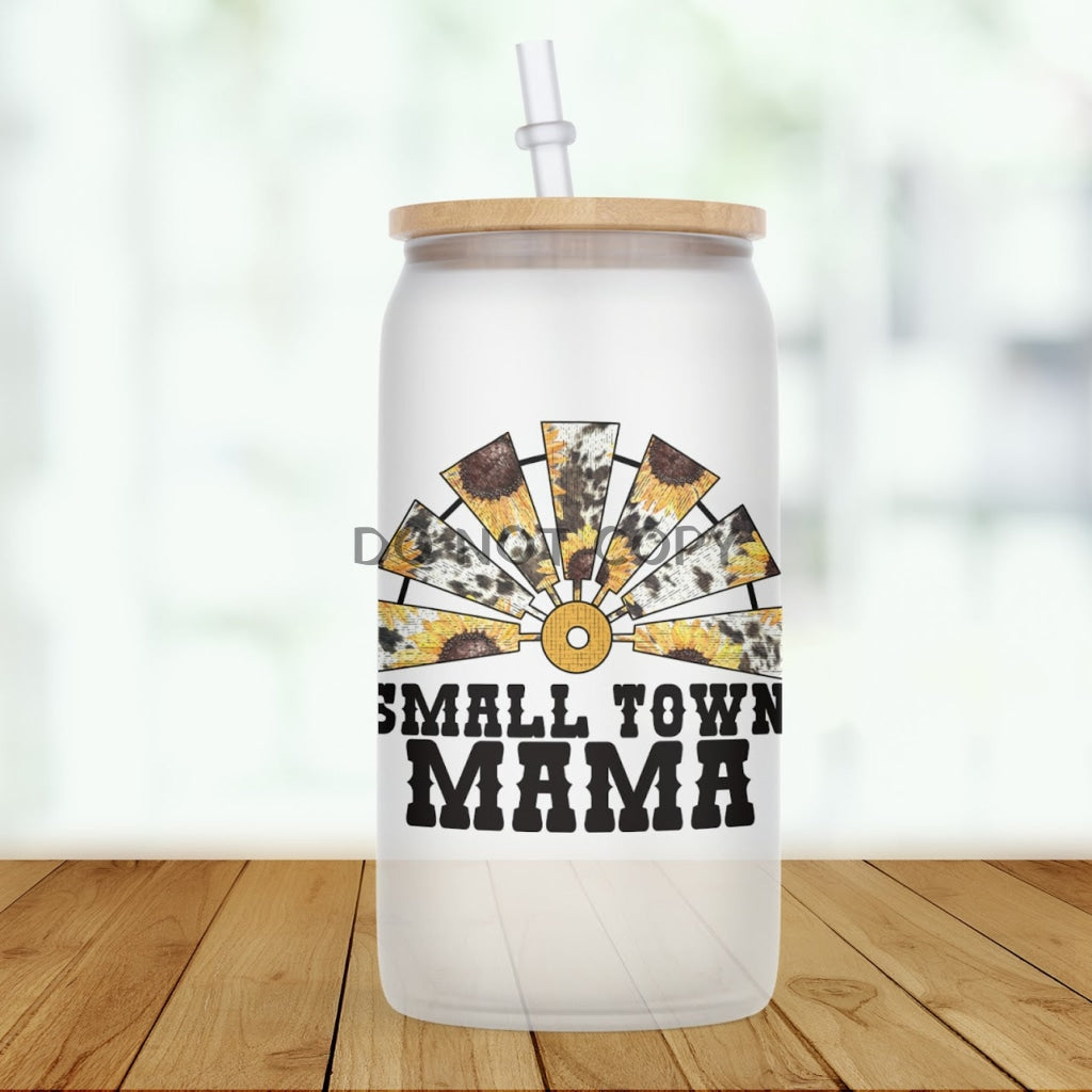 Small Town Mama Glass Can