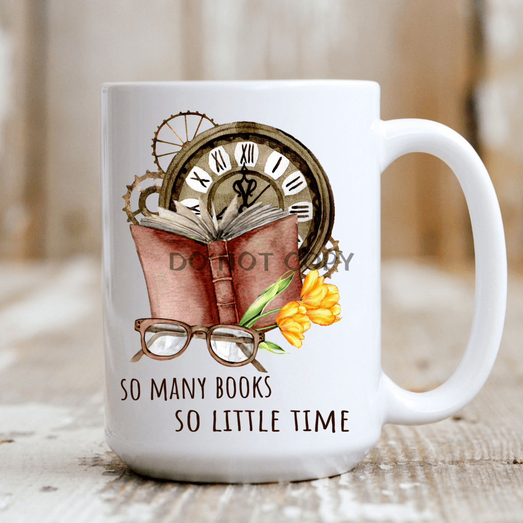 So Many Books Ceramic Mug 15Oz Mug
