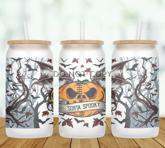 Sorta Spooky Glass Can